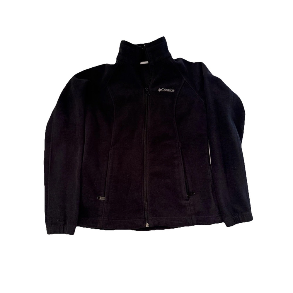 Columbia Sportswear Company Men's Fleece Jacket Zipper Front Black Size Medium